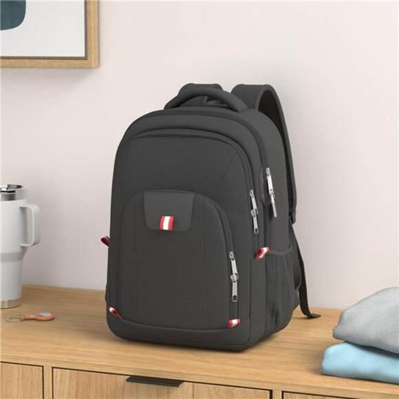Laptop Backpack, Business Travel Backpack with USB Charging Slit - Picture 2 of 7